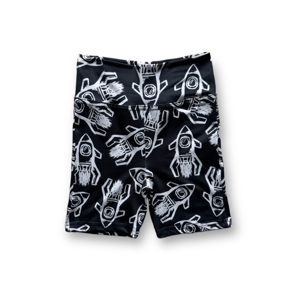 Best Day Ever Kids Baby & Toddler Bottoms Signature Biker Short - Rad Rockets buy online boutique kids clothing