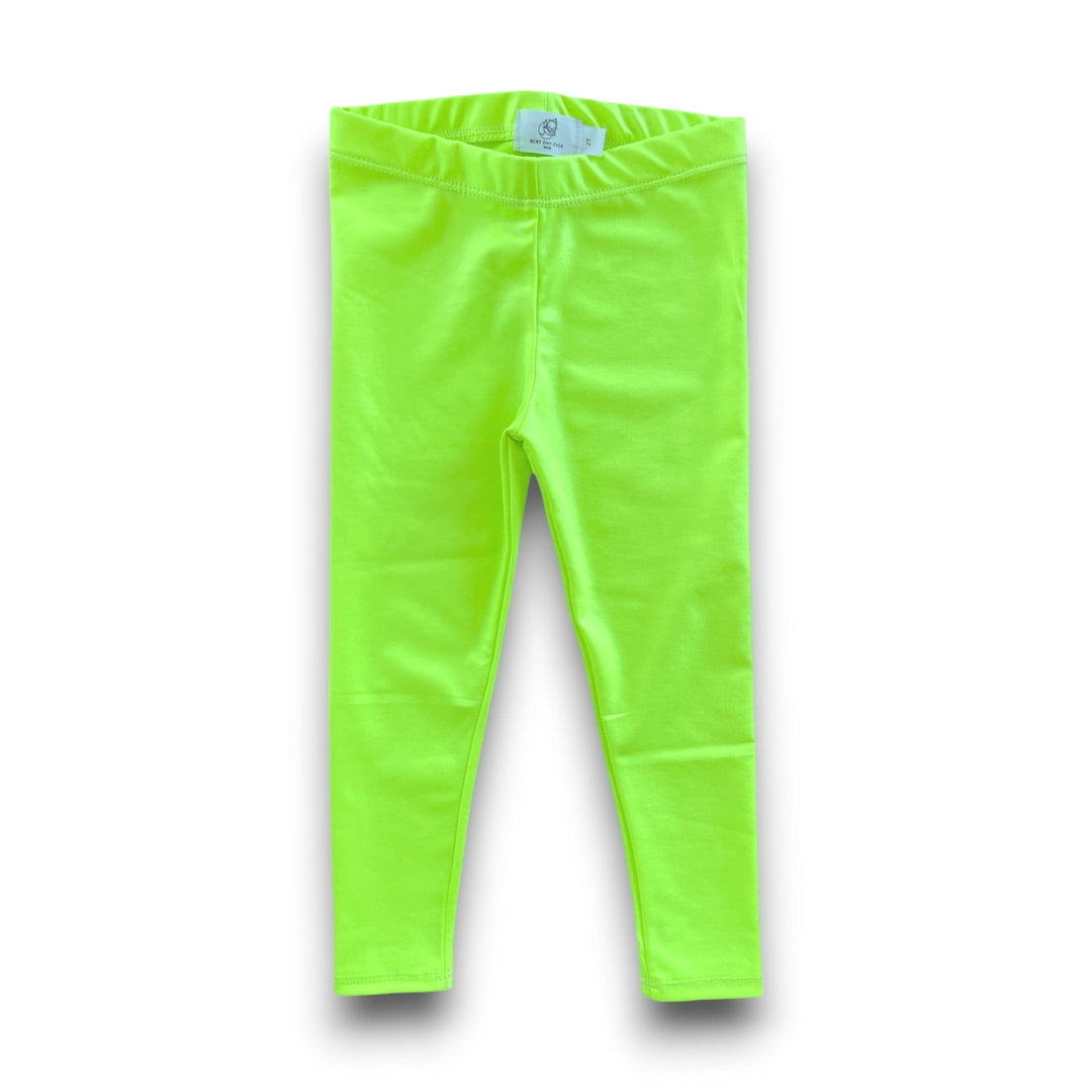 Best Day Ever Kids Baby & Toddler Bottoms Skinny Shiny Legging - Electric Green buy online boutique kids clothing