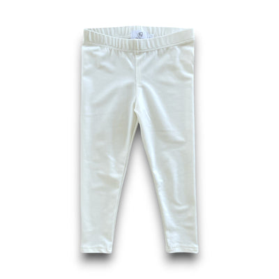 Best Day Ever Kids Baby & Toddler Bottoms Skinny Shiny Legging - White buy online boutique kids clothing