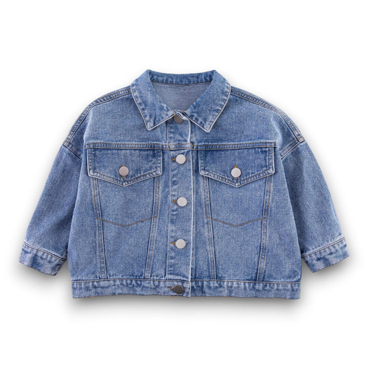 Best Day Ever Kids Baby & Toddler Outerwear The Big Happy Denim Jacket buy online boutique kids clothing