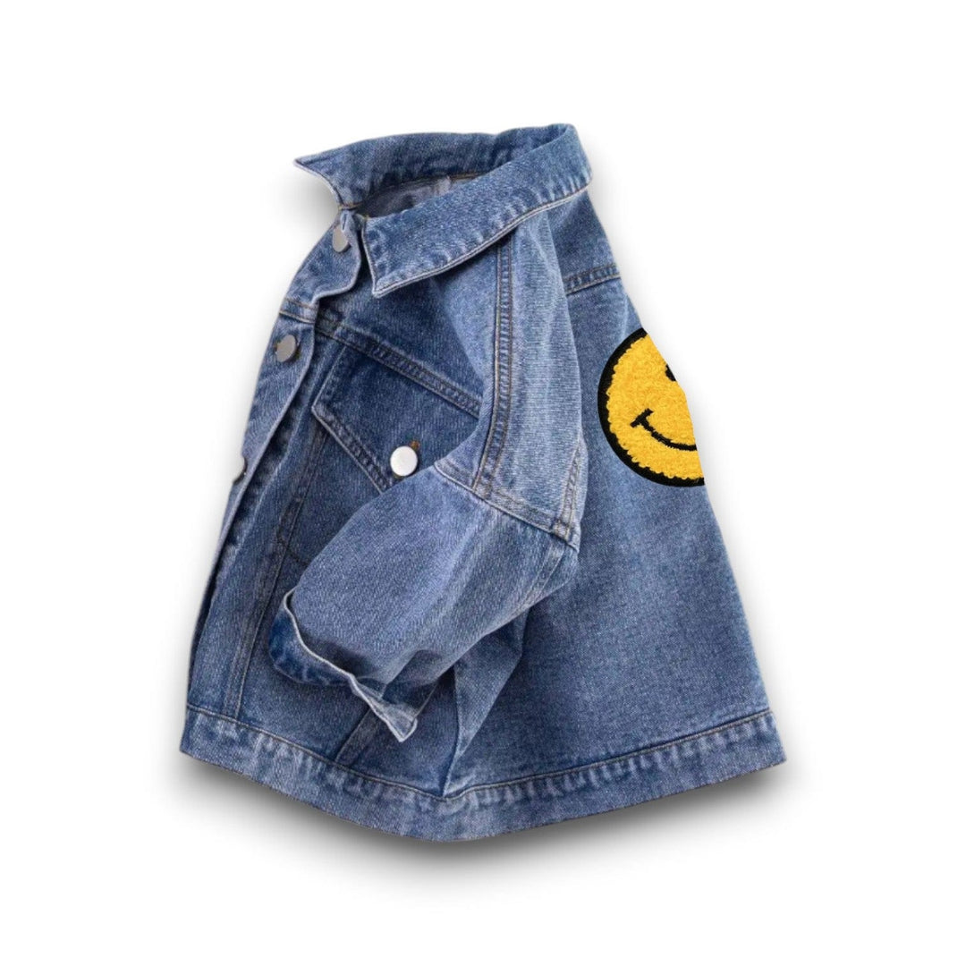 Best Day Ever Kids Baby & Toddler Outerwear The Big Happy Denim Jacket buy online boutique kids clothing