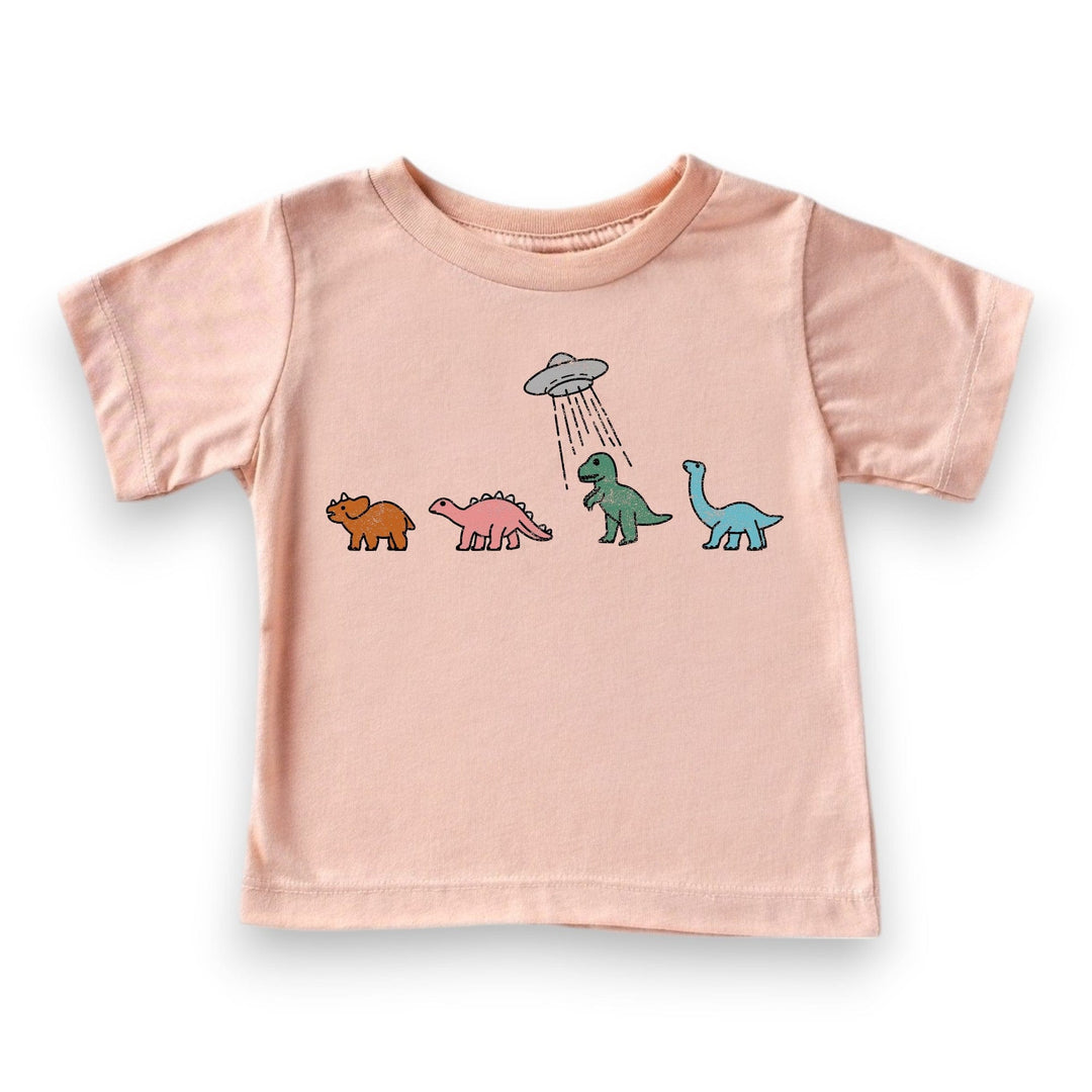 Best Day Ever Kids Baby & Toddler Tops Dino Dance Party Tee - Pink buy online boutique kids clothing