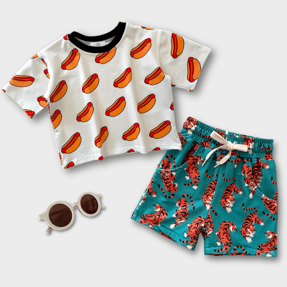 Best Day Ever Kids Swim Trunk Easy Tiger Swim Trunk buy online boutique kids clothing