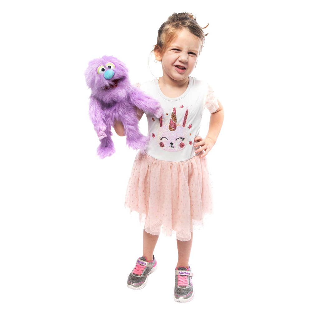 Monster Hand Puppet - Purple (14")