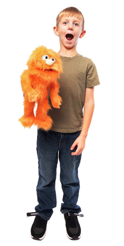 Monster Hand Puppet - Orange (14")
