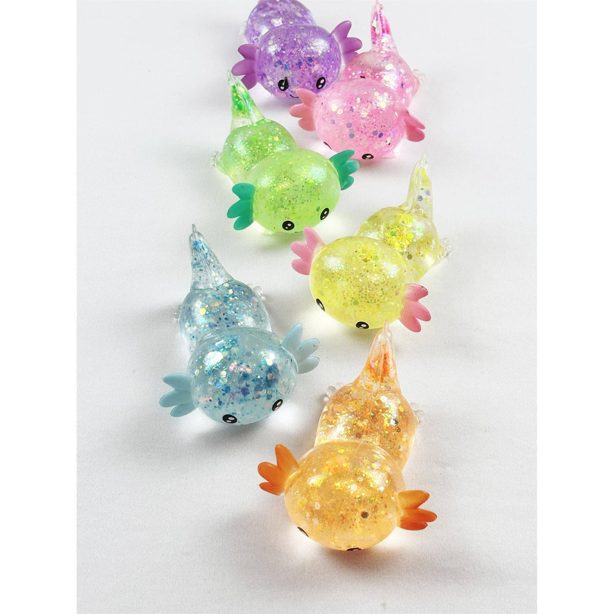 Glitter Axolotl Squishy Toy