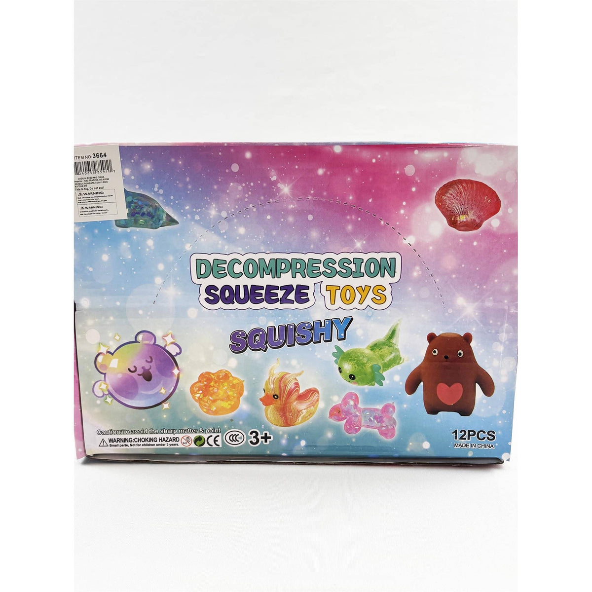 Glitter Axolotl Squishy Toy
