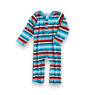 Best Day Ever Kids Baby One-Pieces Sedona Stripe Velvet Romper buy online boutique kids clothing