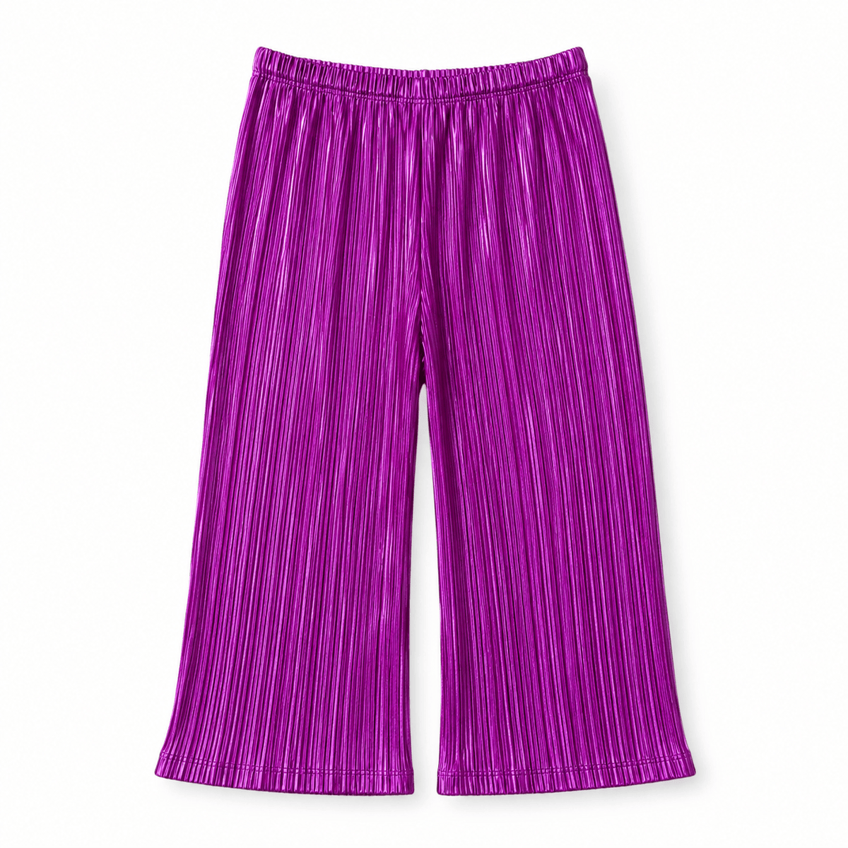 Awesome Sauce Pant in Magic Magenta plissé, laid flat