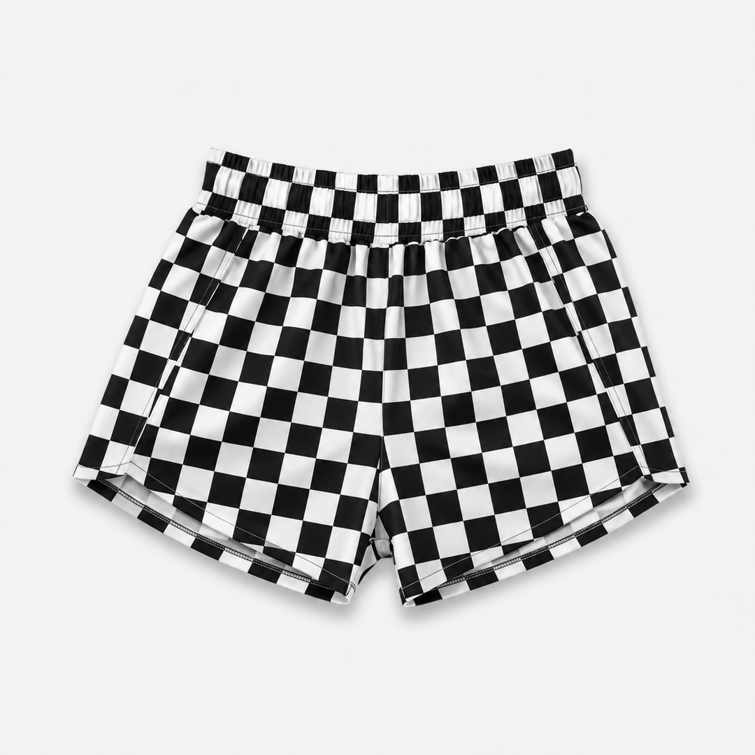 Best Day Ever Kids Baby & Toddler Bottoms Checked Out Retro Shorts buy online boutique kids clothing