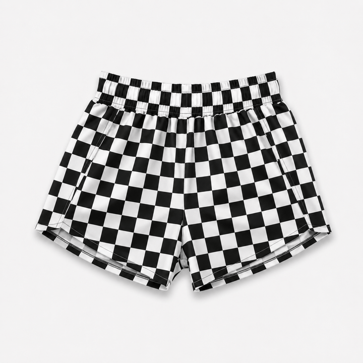 Best Day Ever Kids Baby & Toddler Bottoms Checked Out Retro Shorts buy online boutique kids clothing