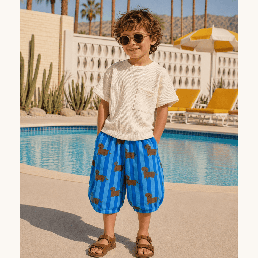 Best Day Ever Kids Baby & Toddler Bottoms Dach-Side Shorts buy online boutique kids clothing