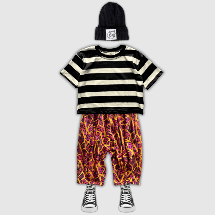Best Day Ever Kids Baby & Toddler Bottoms Hammer Pants - Neon Jungle buy online boutique kids clothing