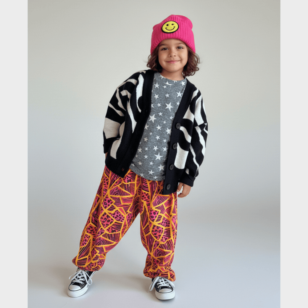Best Day Ever Kids Baby & Toddler Bottoms Hammer Pants - Neon Jungle buy online boutique kids clothing