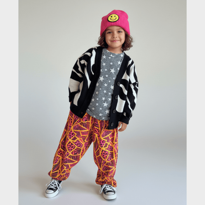 Best Day Ever Kids Baby & Toddler Bottoms Hammer Pants - Neon Jungle buy online boutique kids clothing