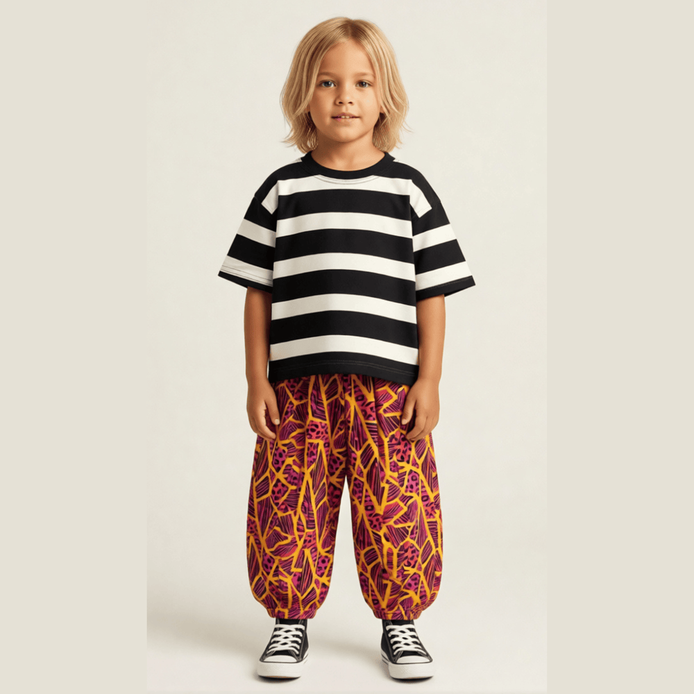 Best Day Ever Kids Baby & Toddler Bottoms Hammer Pants - Neon Jungle buy online boutique kids clothing