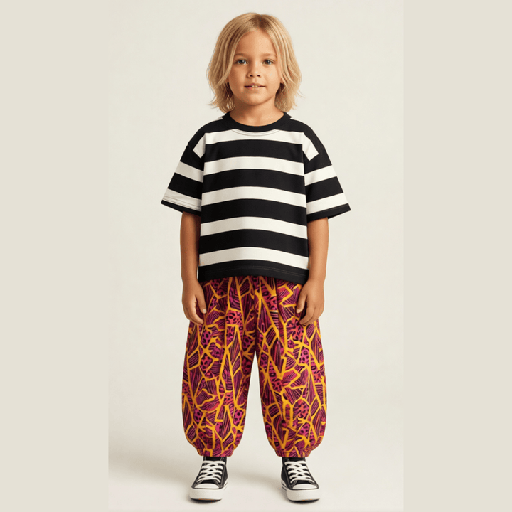 Best Day Ever Kids Baby & Toddler Bottoms Hammer Pants - Neon Jungle buy online boutique kids clothing