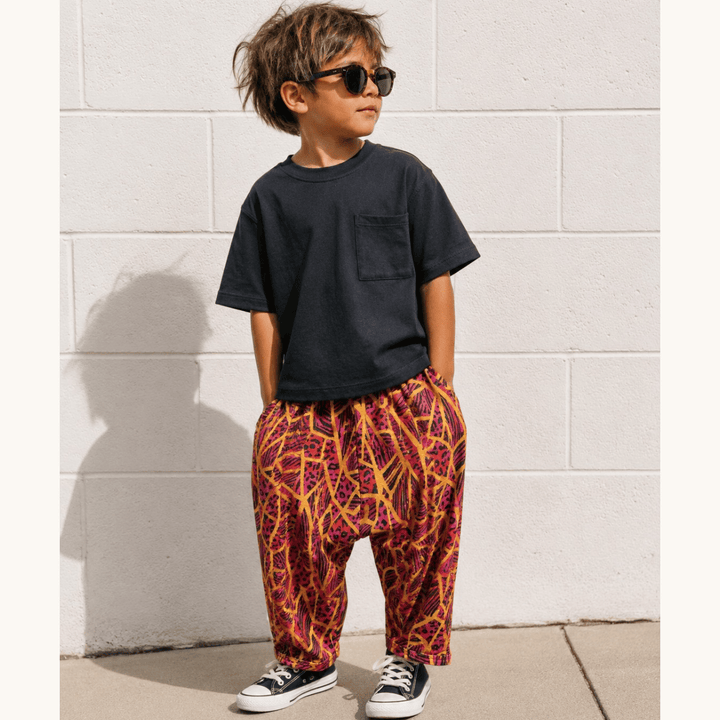 Best Day Ever Kids Baby & Toddler Bottoms Hammer Pants - Neon Jungle buy online boutique kids clothing