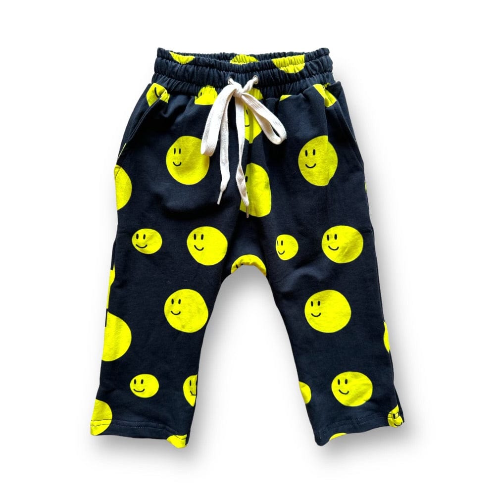 Best Day Ever Kids Baby & Toddler Bottoms Harem Drawstring Sweat Pant - All Smiles buy online boutique kids clothing