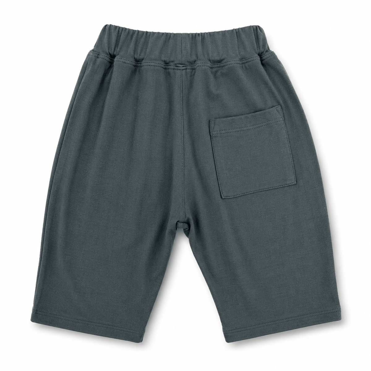 Hudson Cropped Pant in storm grey, back view with pocket