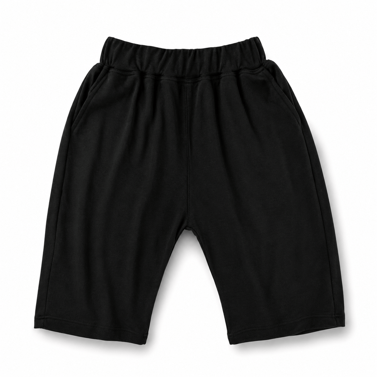 Hudson Cropped Pant in washed black, laid flat, front view
