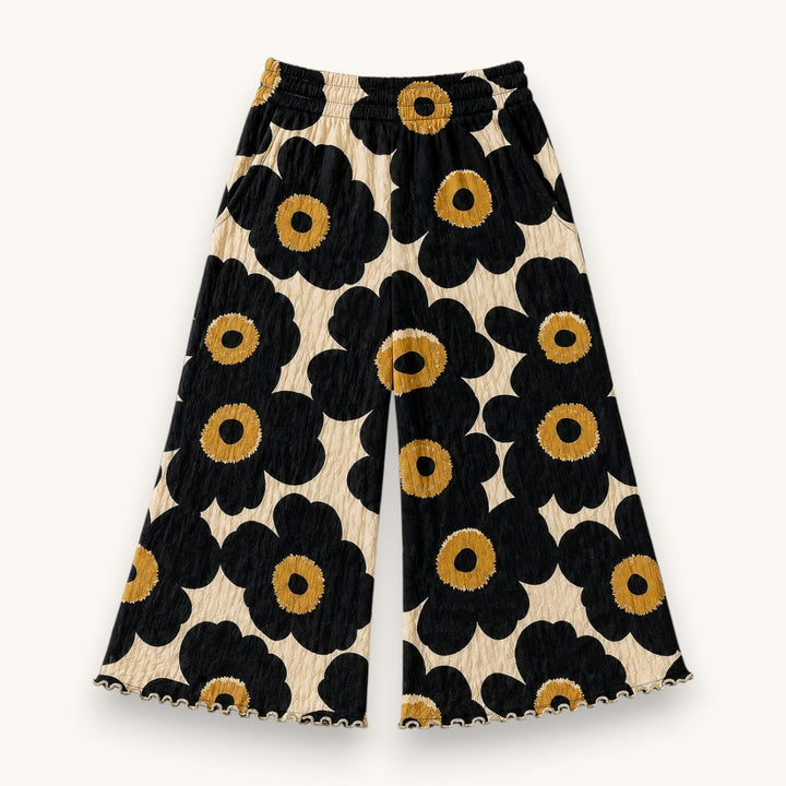 Best Day Ever Kids Baby & Toddler Bottoms Midnight Bloom Wide Leg Pant buy online boutique kids clothing