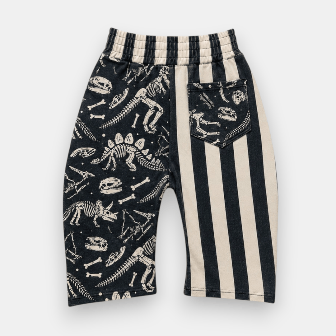 Best Day Ever Kids Baby & Toddler Bottoms Mixed Up Baggy Pant - Bone Yard buy online boutique kids clothing
