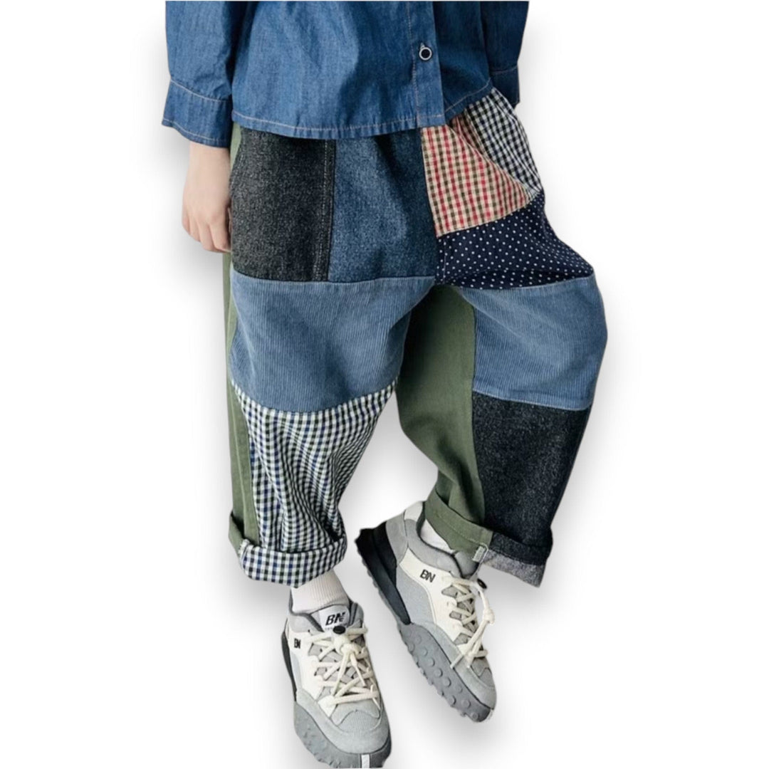 Best Day Ever Kids Baby & Toddler Bottoms Patchwork Pant buy online boutique kids clothing