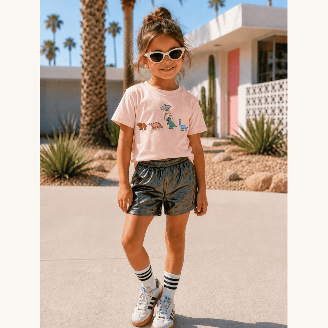 Best Day Ever Kids Baby & Toddler Bottoms Retro  Lamé  Short buy online boutique kids clothing