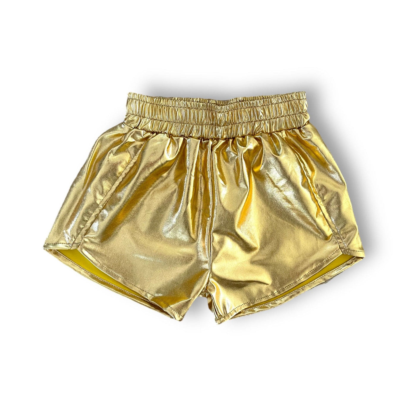 Best Day Ever Kids Baby & Toddler Bottoms Retro Lame Short - Gold buy online boutique kids clothing