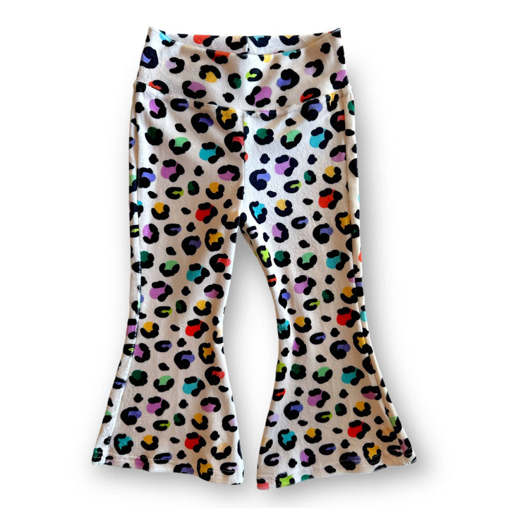 Best Day Ever Kids Baby & Toddler Bottoms Retro Velvet Flare - Loopy Leopard buy online boutique kids clothing