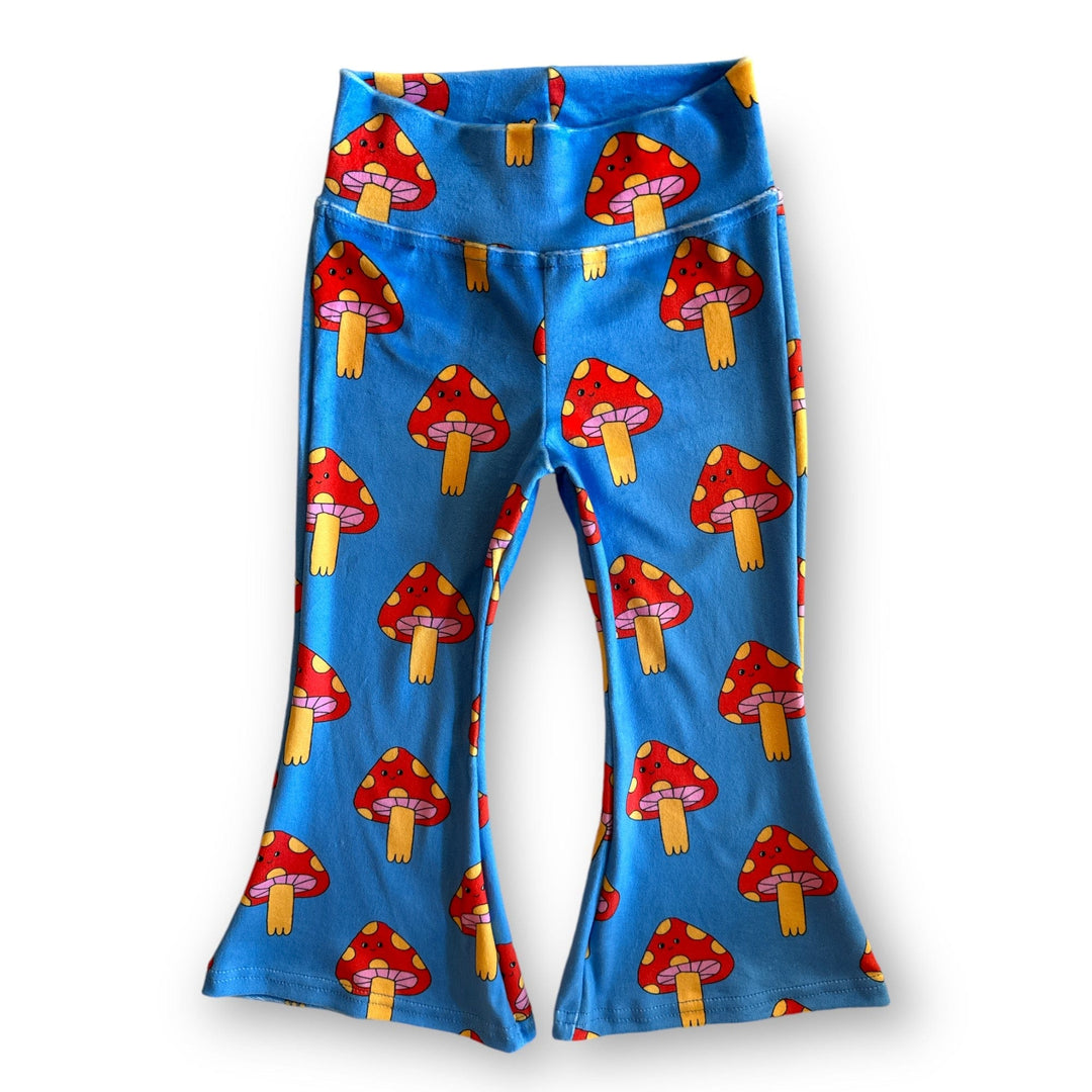 Best Day Ever Kids Baby & Toddler Bottoms Retro Velvet Flare - Mellow Mushroom buy online boutique kids clothing