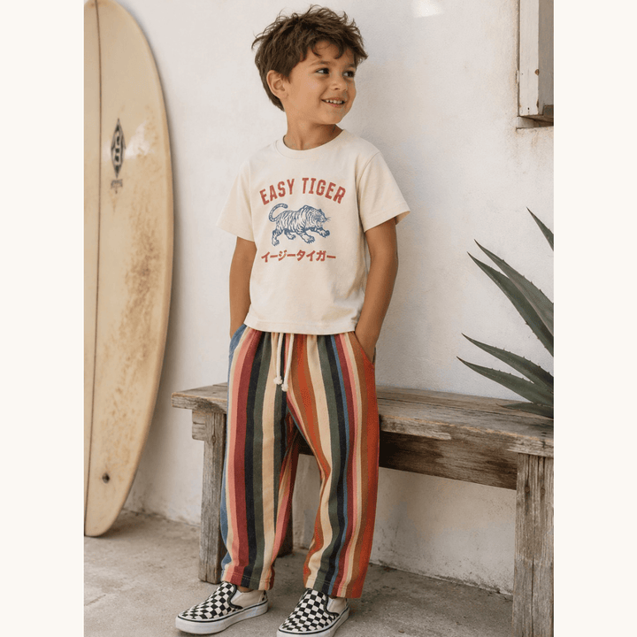 Best Day Ever Kids Baby & Toddler Bottoms Serape Stripe Harem Pant buy online boutique kids clothing