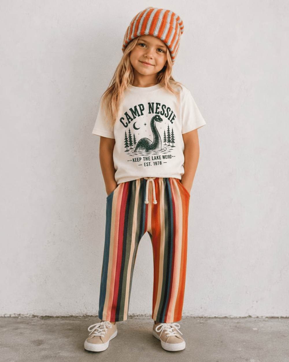 Best Day Ever Kids Baby & Toddler Bottoms Serape Stripe Harem Pant buy online boutique kids clothing