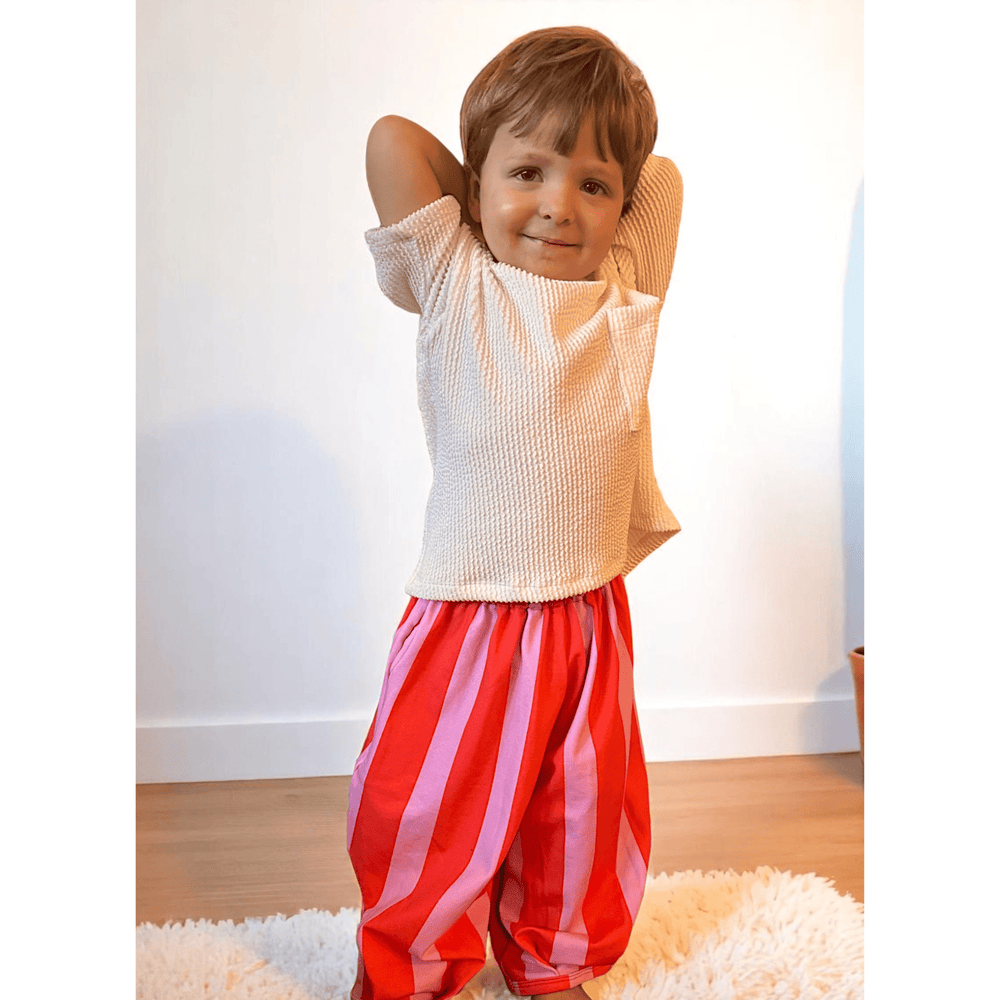 Best Day Ever Kids Baby & Toddler Bottoms Super Stripe Balloon Pant buy online boutique kids clothing
