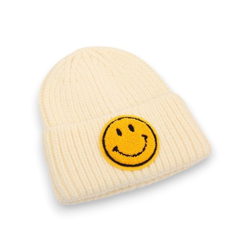 Best Day Ever Kids Baby & Toddler Hats Beige All Smiles Beanie buy online boutique kids clothing