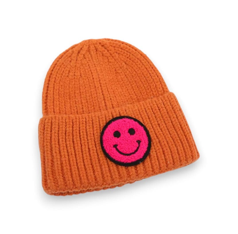 Best Day Ever Kids Baby & Toddler Hats Orange All Smiles Beanie buy online boutique kids clothing