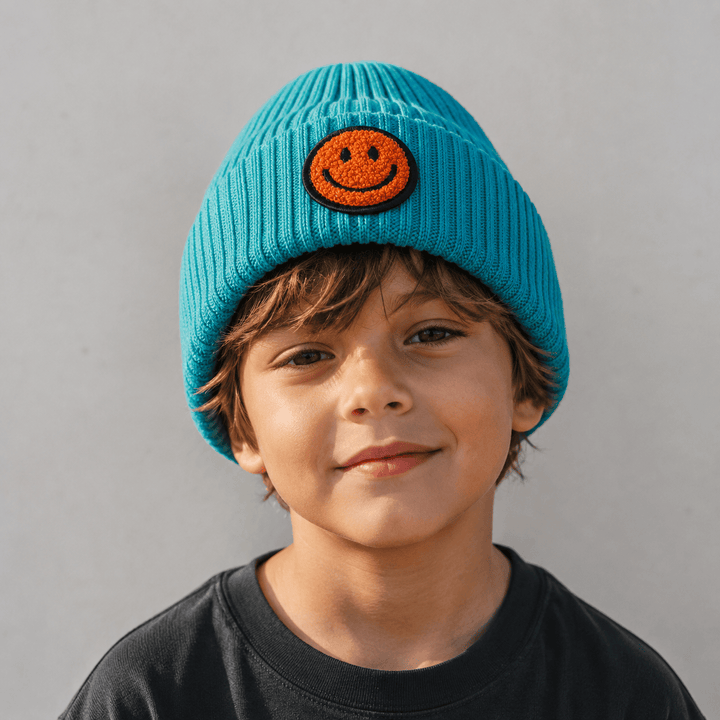 Best Day Ever Kids Baby & Toddler Hats Smiley Face Beanie buy online boutique kids clothing