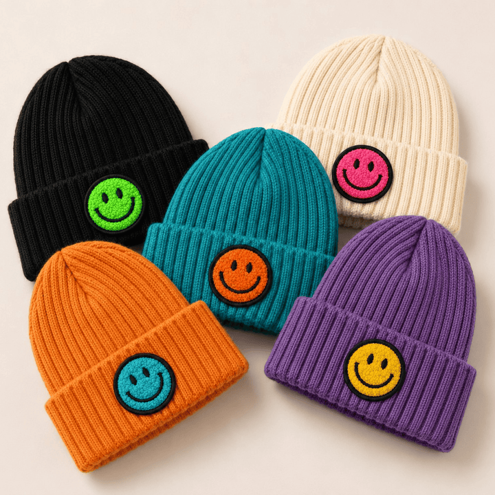 Best Day Ever Kids Baby & Toddler Hats Smiley Face Beanie buy online boutique kids clothing