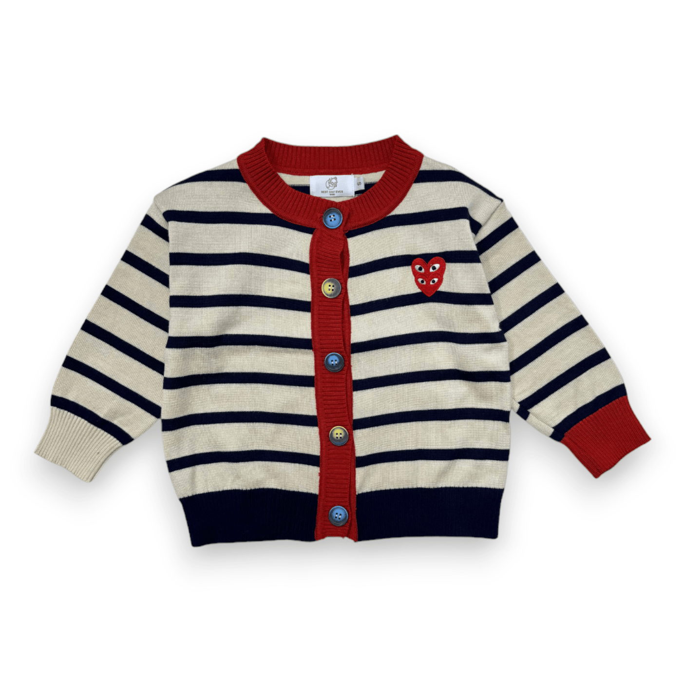 Best Day Ever Kids Baby & Toddler Outerwear Feisty Hearts Cardigan buy online boutique kids clothing