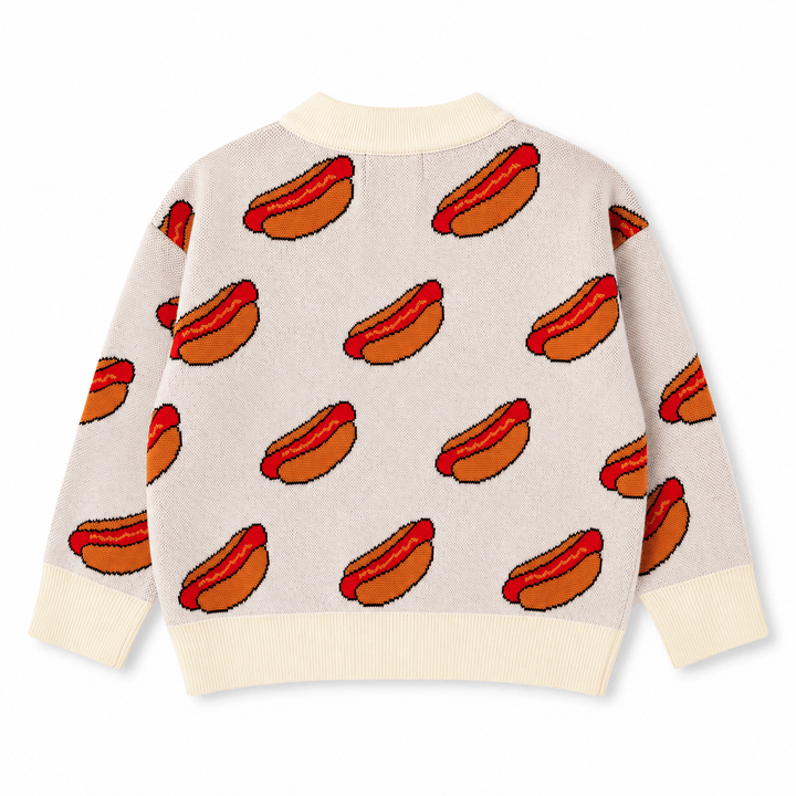 Best Day Ever Kids Baby & Toddler Outerwear Hot Dog! Cardigan buy online boutique kids clothing