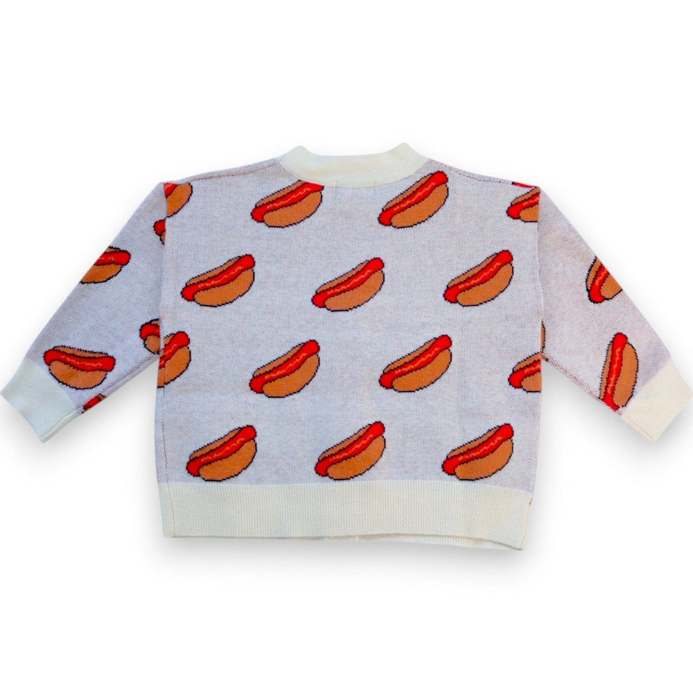 Best Day Ever Kids Baby & Toddler Outerwear Hot Dog! Cardigan buy online boutique kids clothing