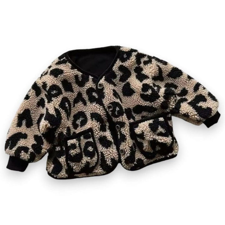 Best Day Ever Kids Baby & Toddler Outerwear Leopard Chic Sherpa Jacket buy online boutique kids clothing