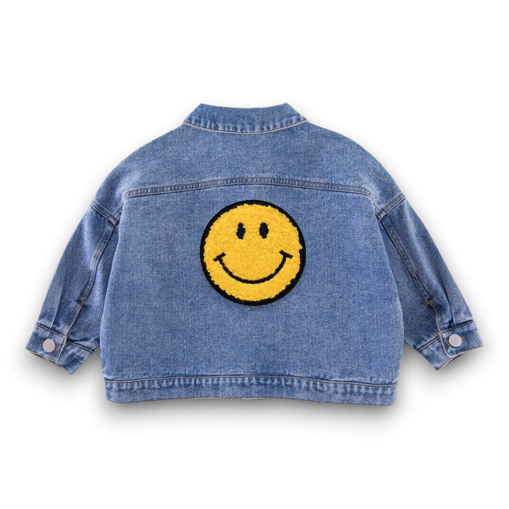 Best Day Ever Kids Baby & Toddler Outerwear The Big Happy Denim Jacket buy online boutique kids clothing