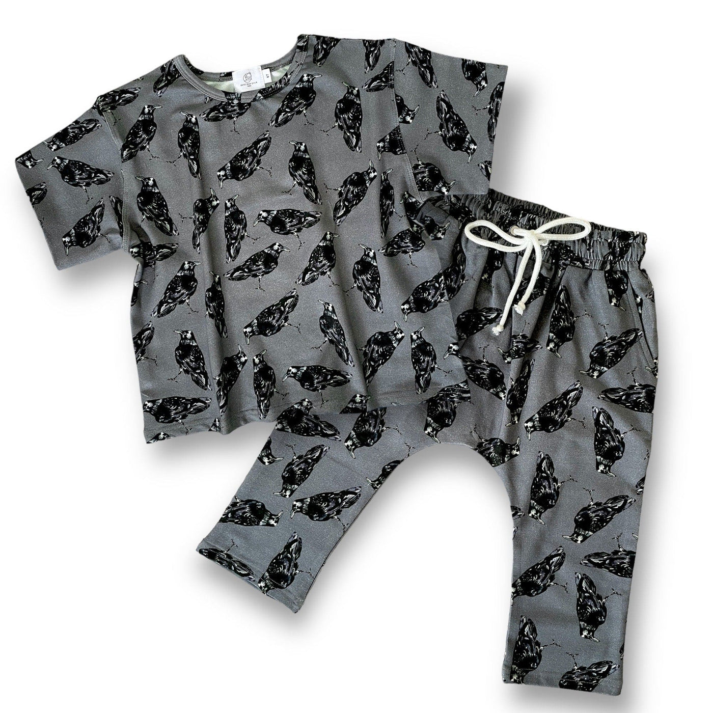 Best Day Ever Kids Baby & Toddler Outfits 6-12m / The Raven BDE Signature Cropped Sweat Set - The Raven buy online boutique kids clothing