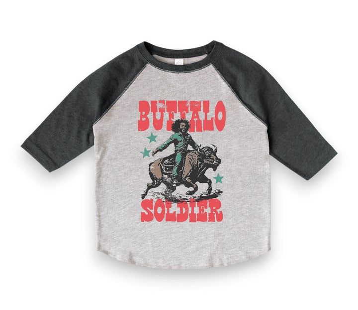 Best Day Ever Kids Baby & Toddler Tops Buffalo Soldier Raglan Tee buy online boutique kids clothing