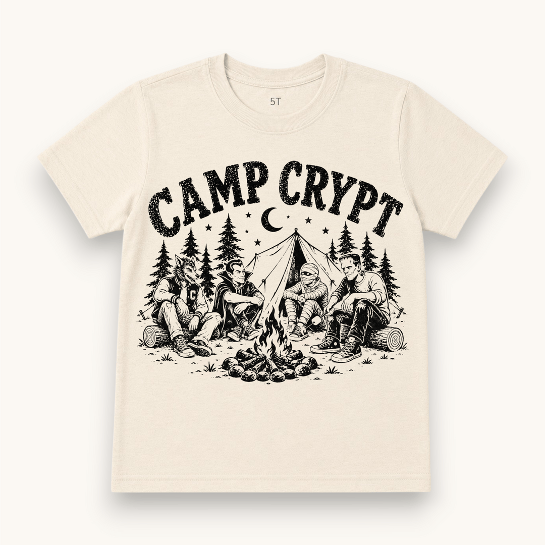 Best Day Ever Kids Baby & Toddler Tops Camp Crypt Vintage Halloween Tee buy online boutique kids clothing