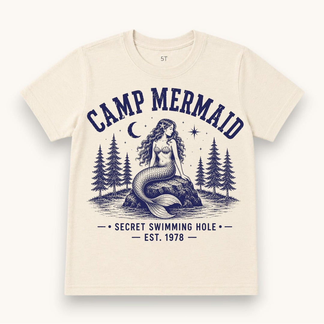 Best Day Ever Kids Baby & Toddler Tops Camp Mermaid Vintage Tee buy online boutique kids clothing