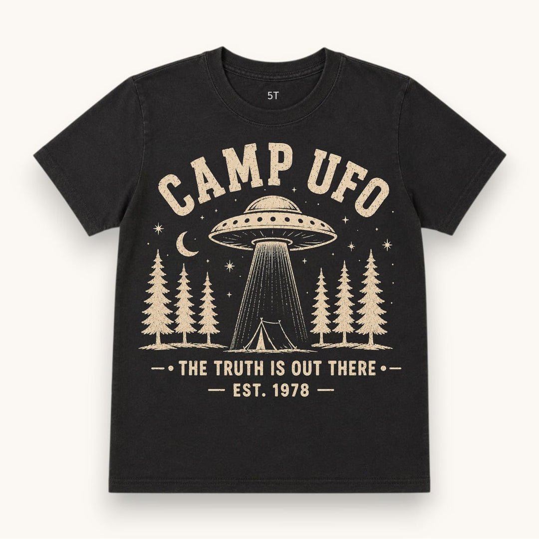 Best Day Ever Kids Baby & Toddler Tops Camp UFO Vintage Tee buy online boutique kids clothing