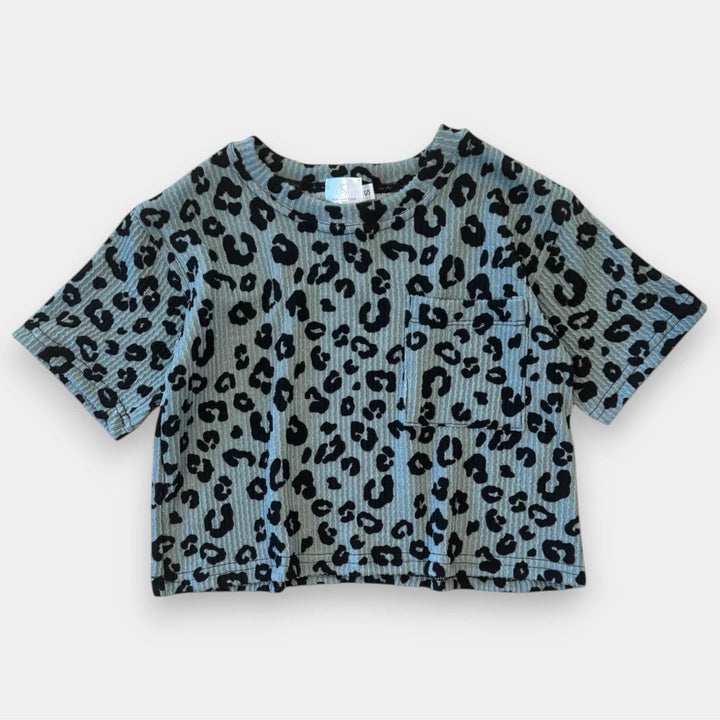 Best Day Ever Kids Baby & Toddler Tops Ch-Ch-Ch-Cheetah Oversized Pocket Tee buy online boutique kids clothing